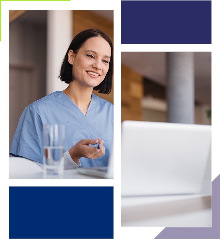 Image Collage_Nurse_Computer