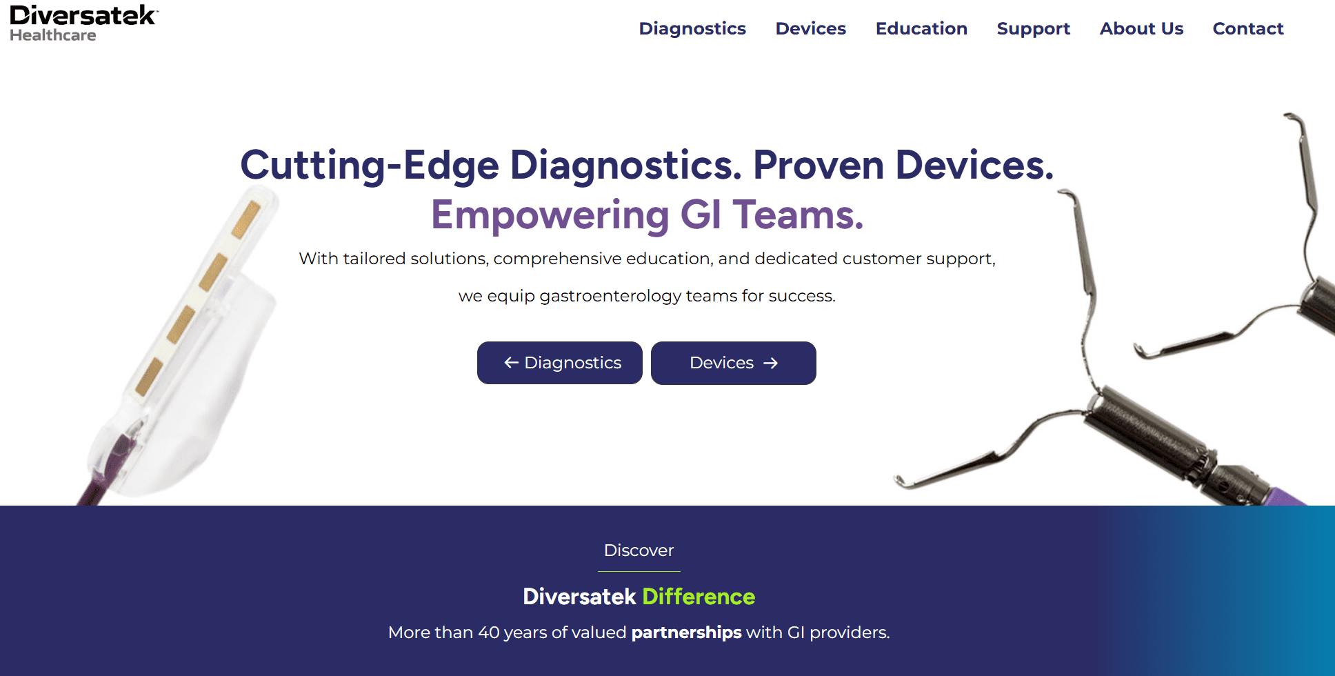New Diversatek Healthcare website is designed for GI providers